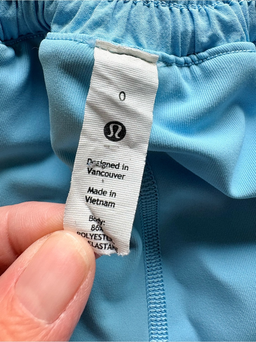 Lululemon Light Blue Women's Hotty Hot skort- size 0 - Picture 8 of 16